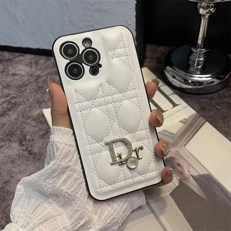 Leather 3D Diamond CD iPhone Case