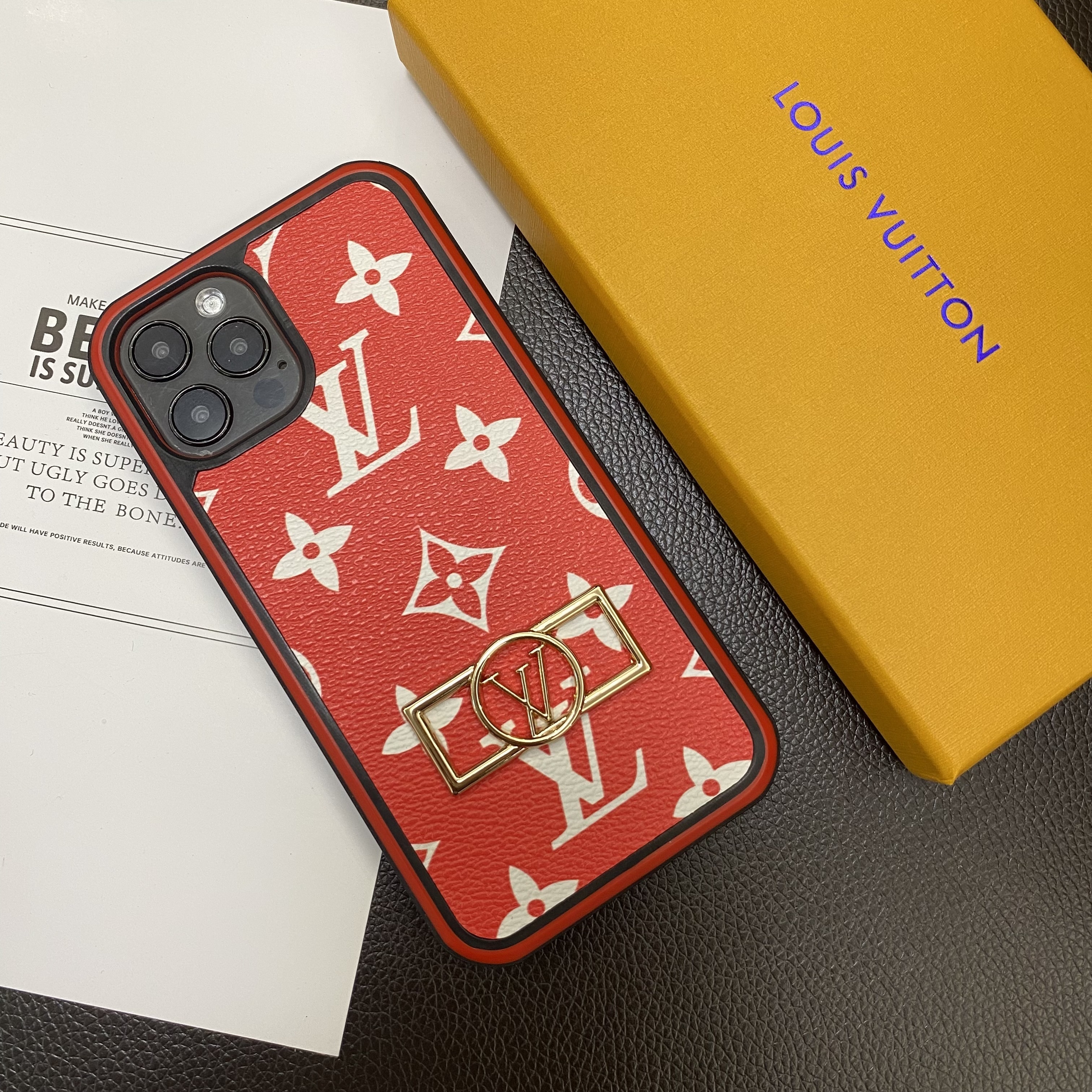 Louis Vuitton Leather iPhone Case