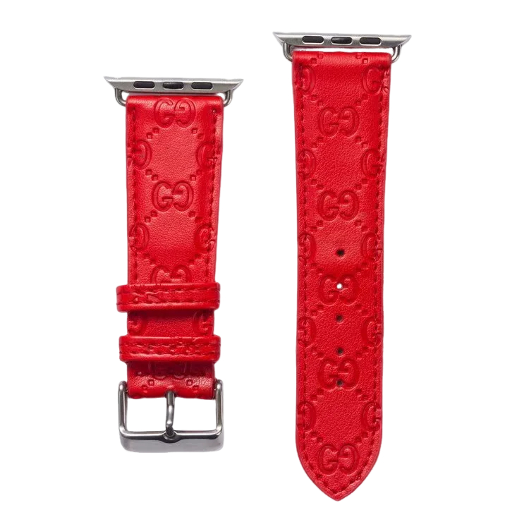 Gucci Luxury Leather Apple Watch Band