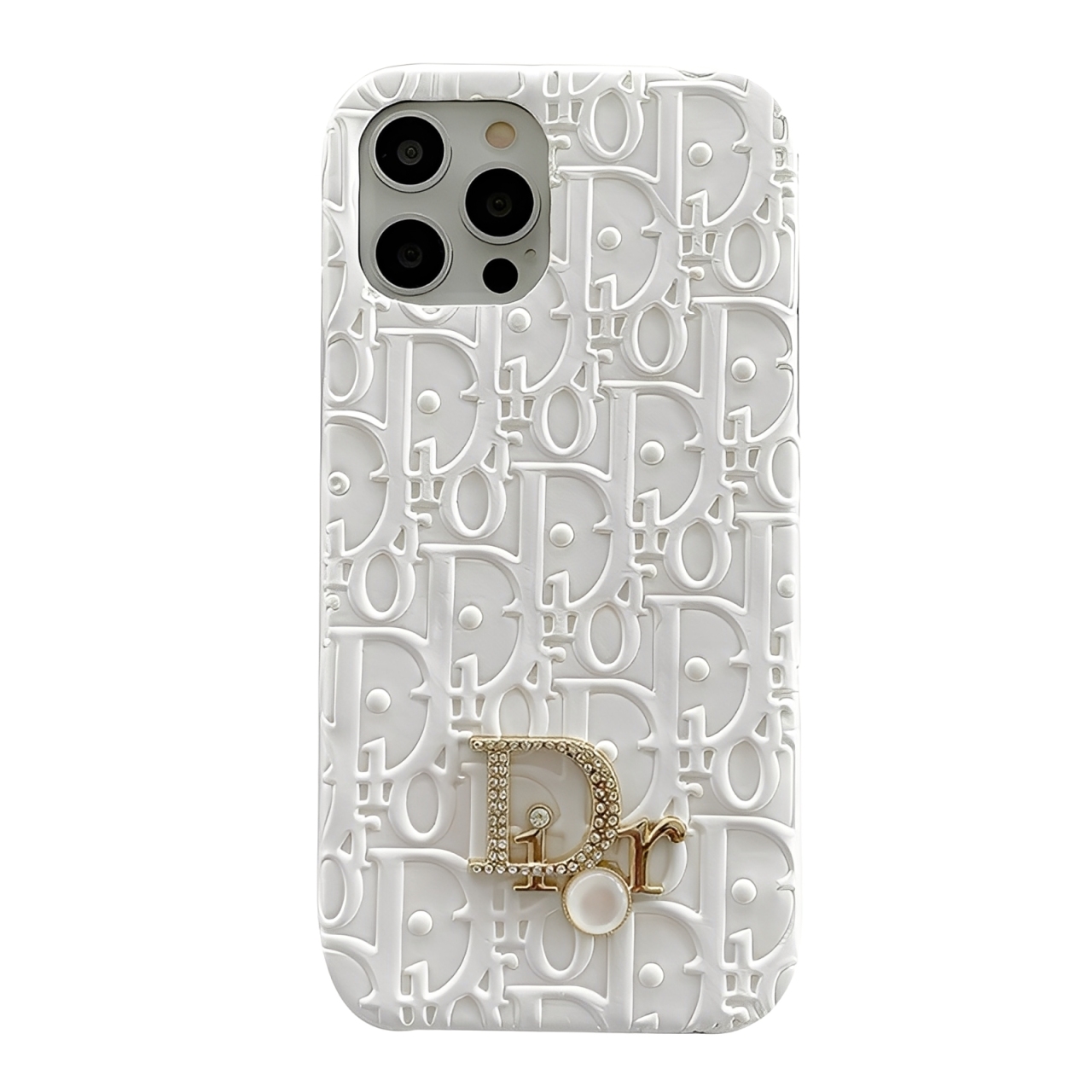 Monogram Leather iPhone Wallet Case