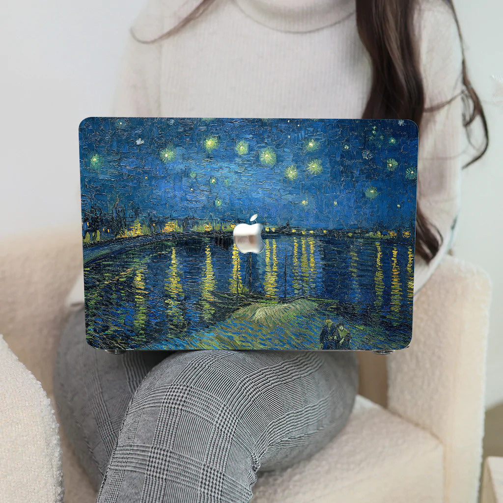 Van Gogh ''Starry Night on the Rhone'' Macbook Case-BELKCASE
