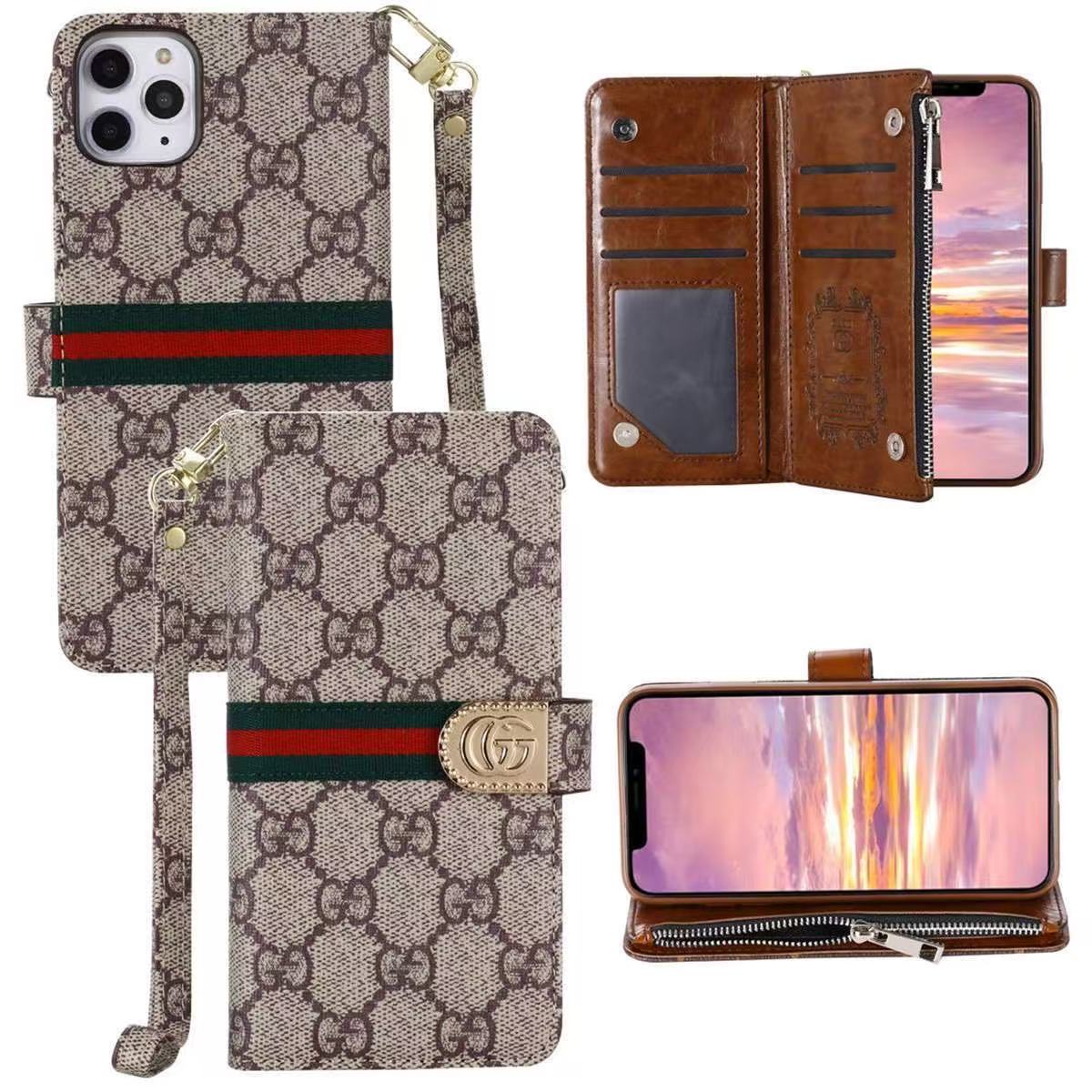 Louis Vuitton,Gucci Monogram iPhone Wallet Case Leather Multi-Layer -BELKCASE
