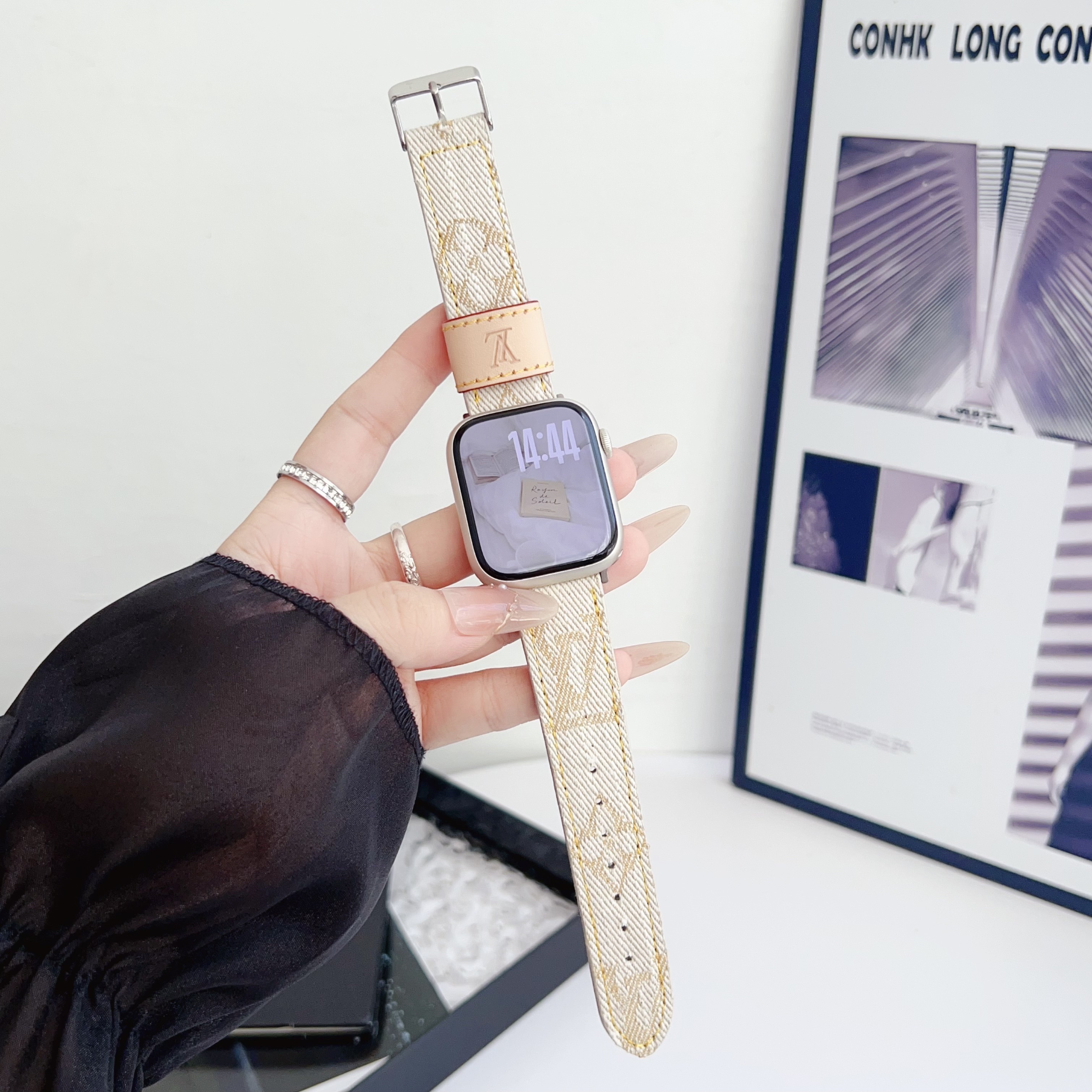 Louis Vuitton Denim Canvas Apple Watch Bands