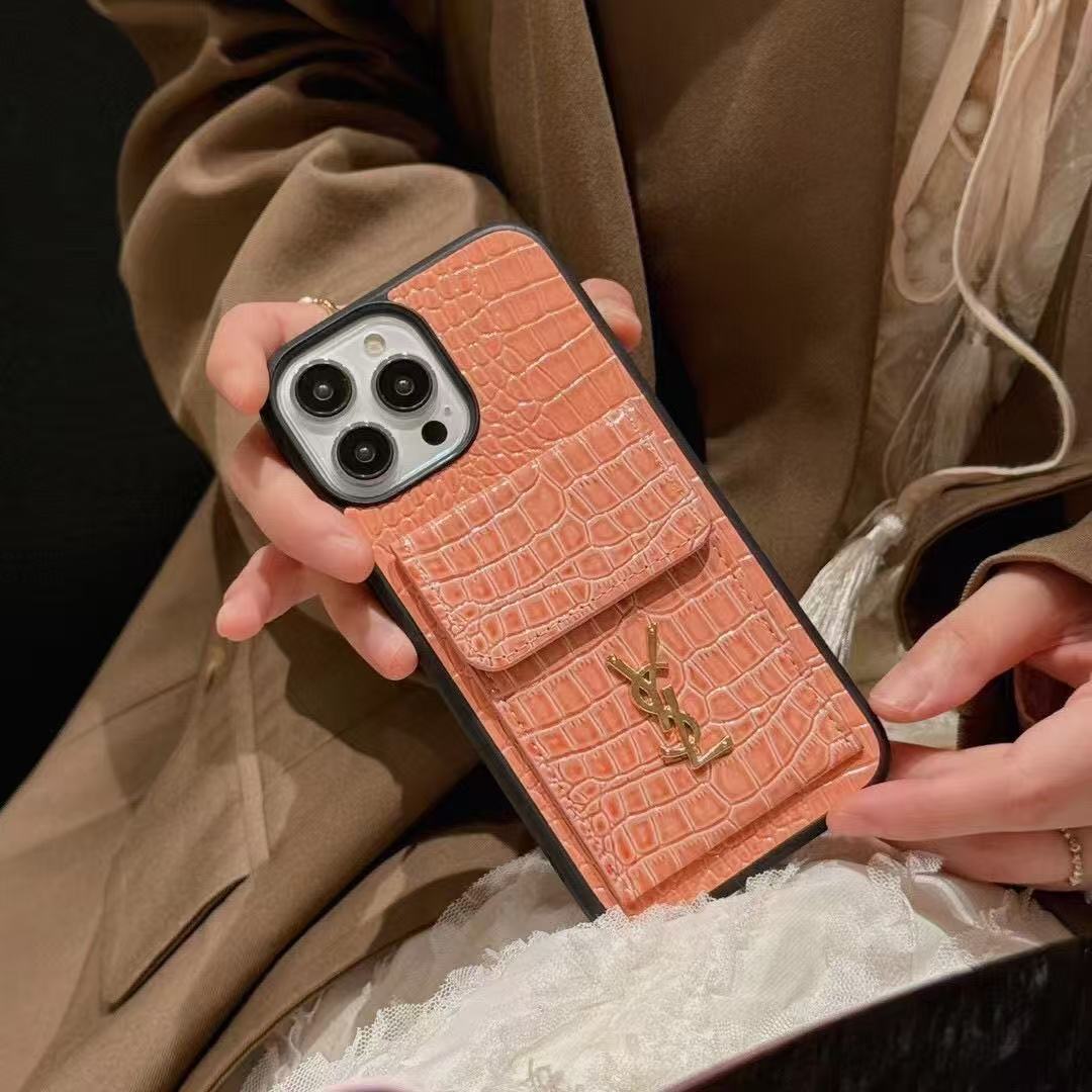 Crocodile leather iPhone Wallet Case