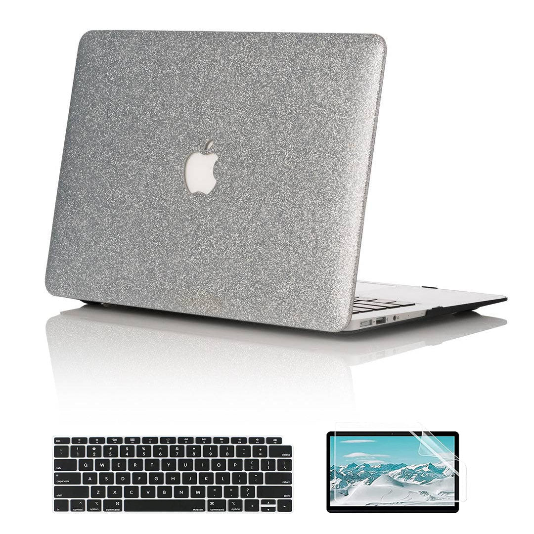 Glitter Silver Macbook Case-BELKCASE