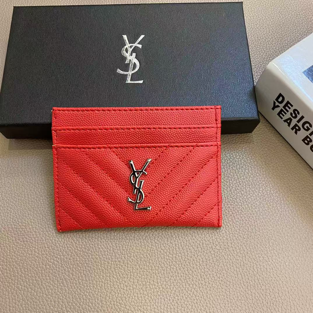 Classic YL Leather Wallet Card Holder