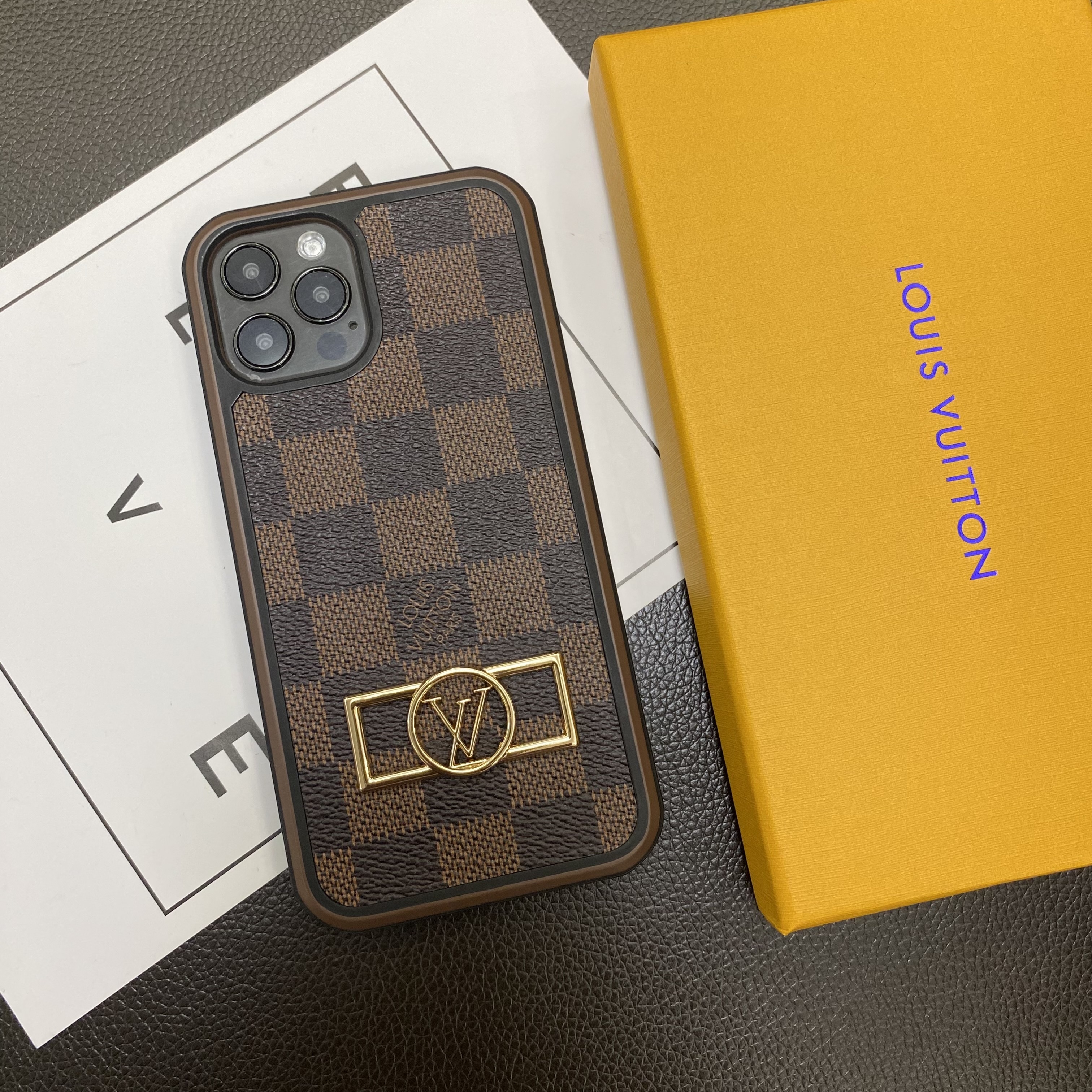 Louis Vuitton Leather iPhone Case