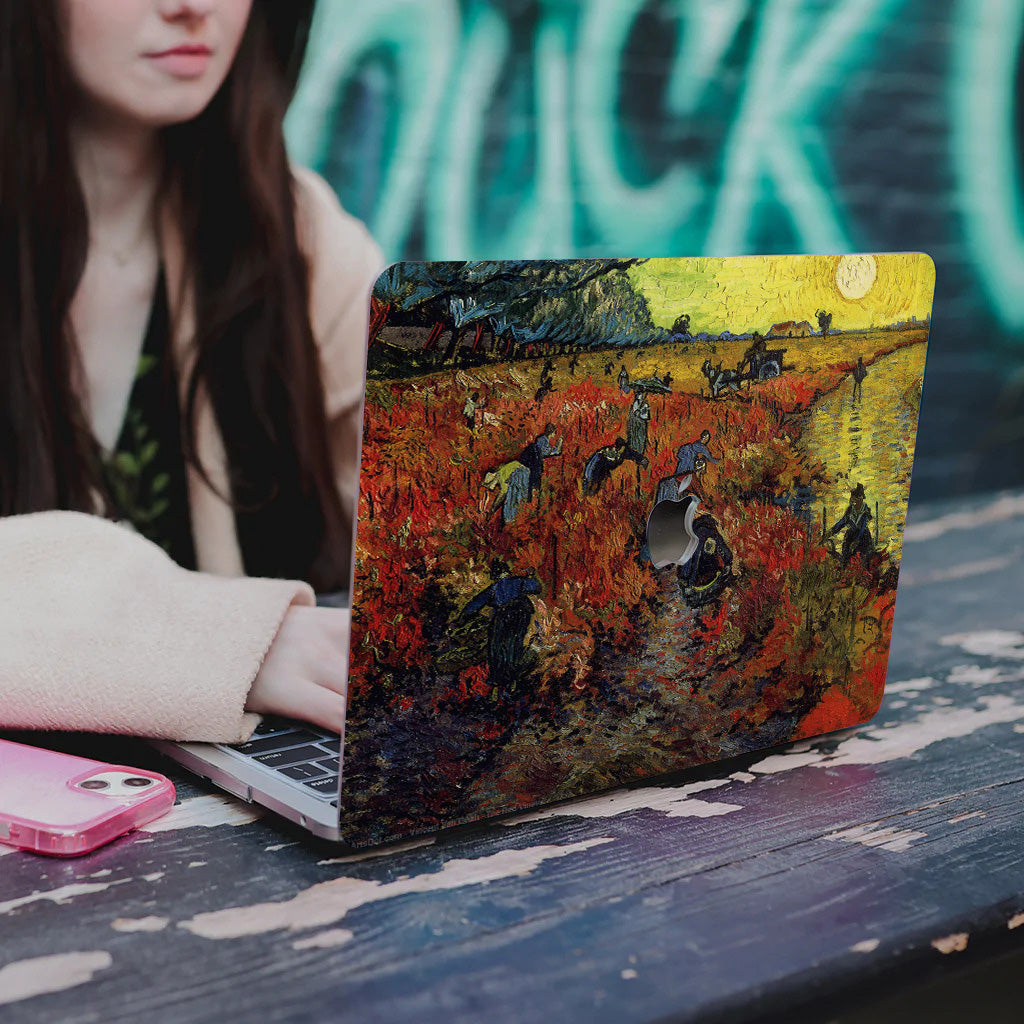 Van Gogh''Red Vineyard'' Macbook Case-BELKCASE