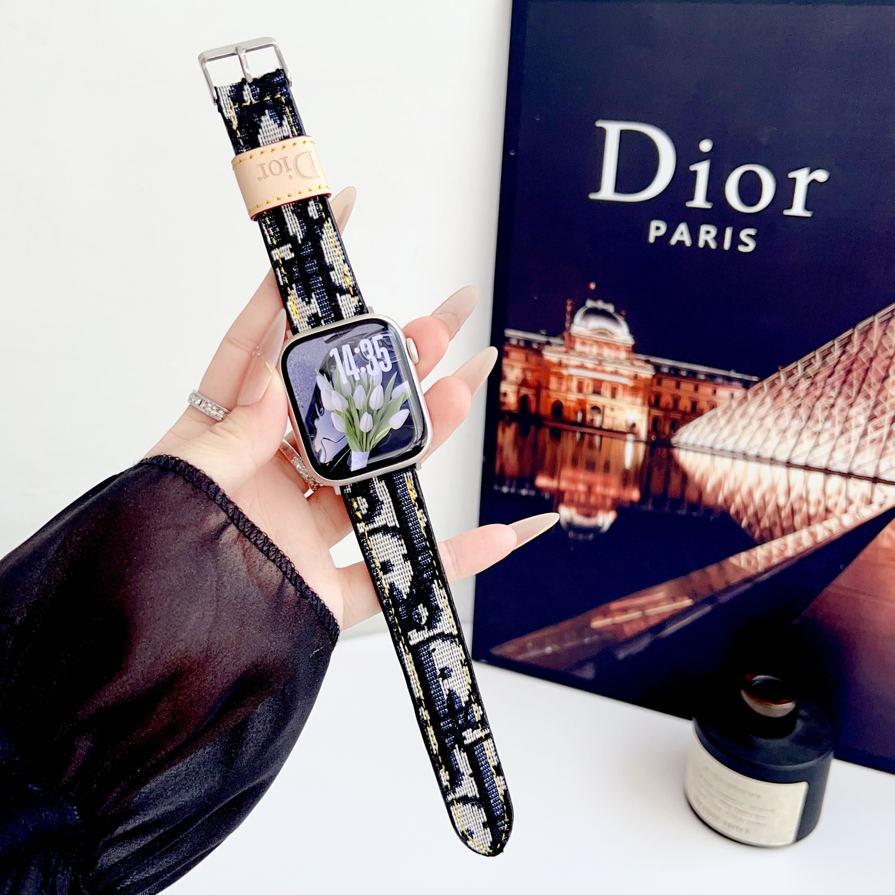 Dior Denim Canvas Apple Watch Bands