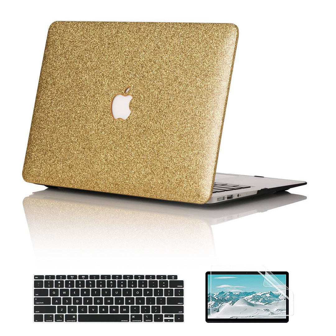 Glitter Gold Macbook Case-BELKCASE