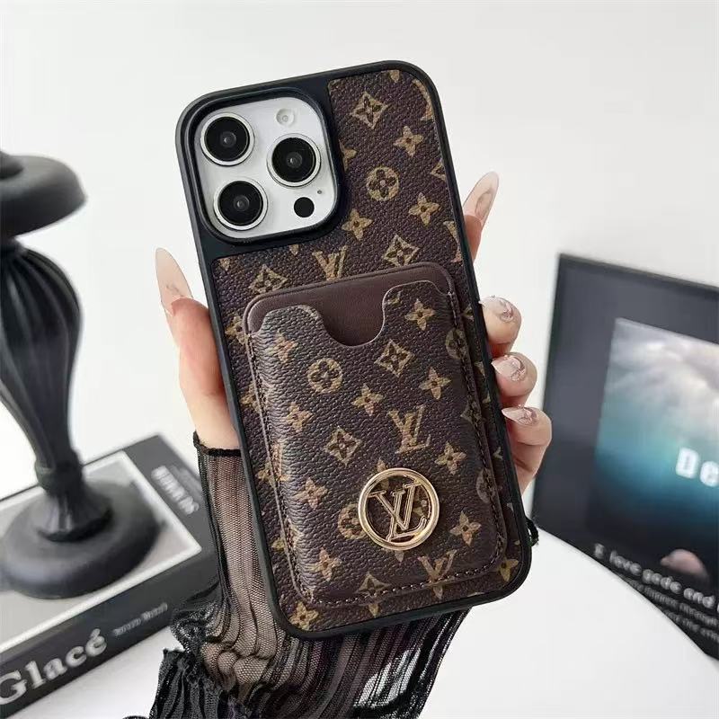 Louis Vuitton iPhone Wallet Case With Card Holder Monogram Vintage Leather