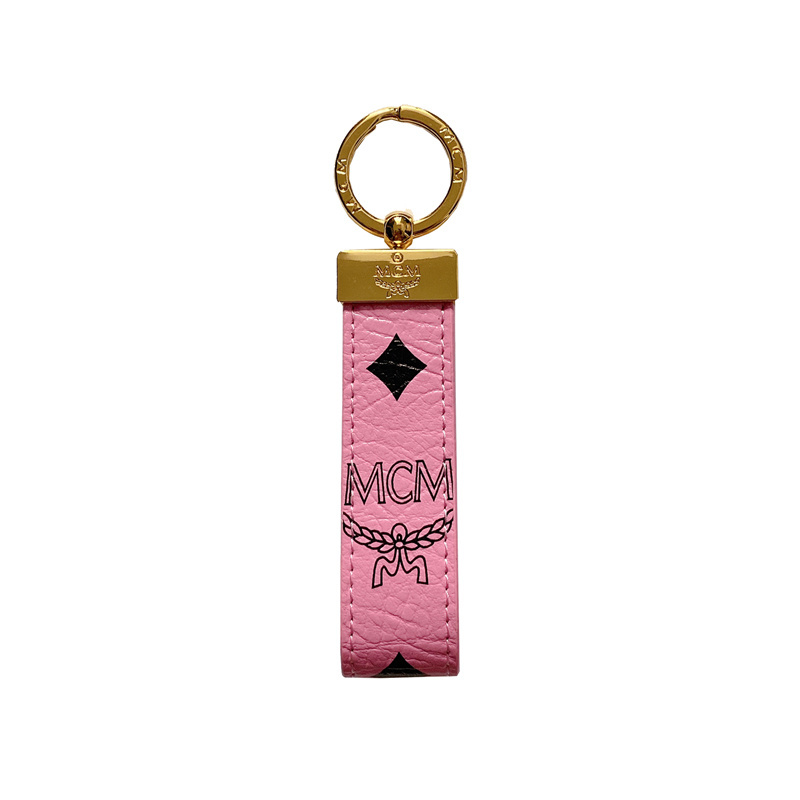MCM Worldwide Luxury Leather Keychain