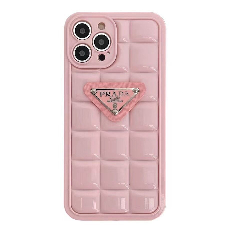 Checkered Metal Triangle Label PR iPhone Case