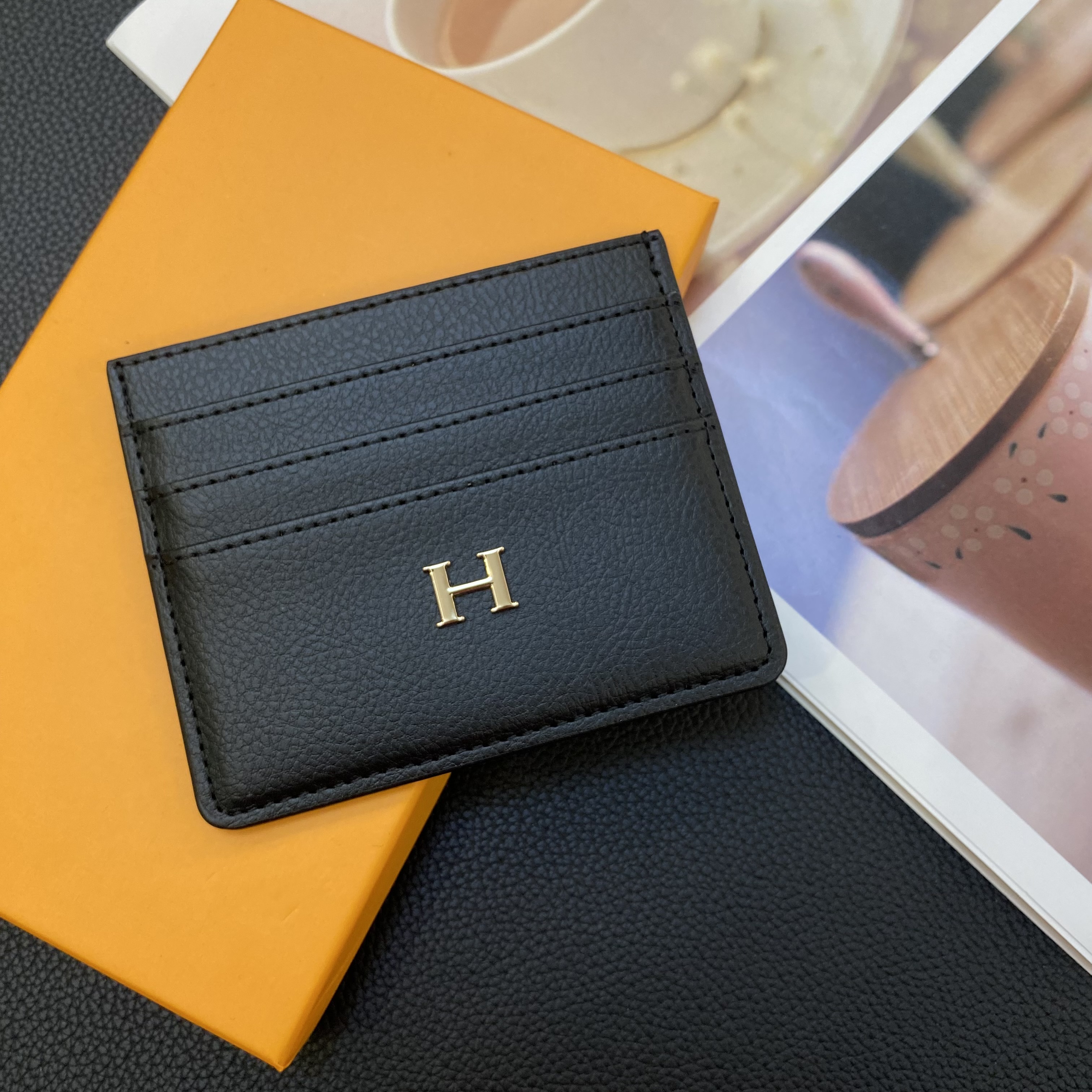 Classic Luxury Leather Wallet Card Holder