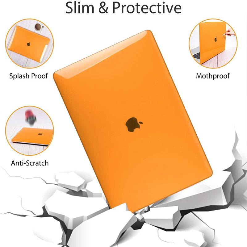 Transparent orange  Macbook case customizable-BELKCASE