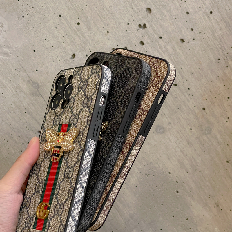 Classic Leather iPhone Wallet Case With Crossbody Strap