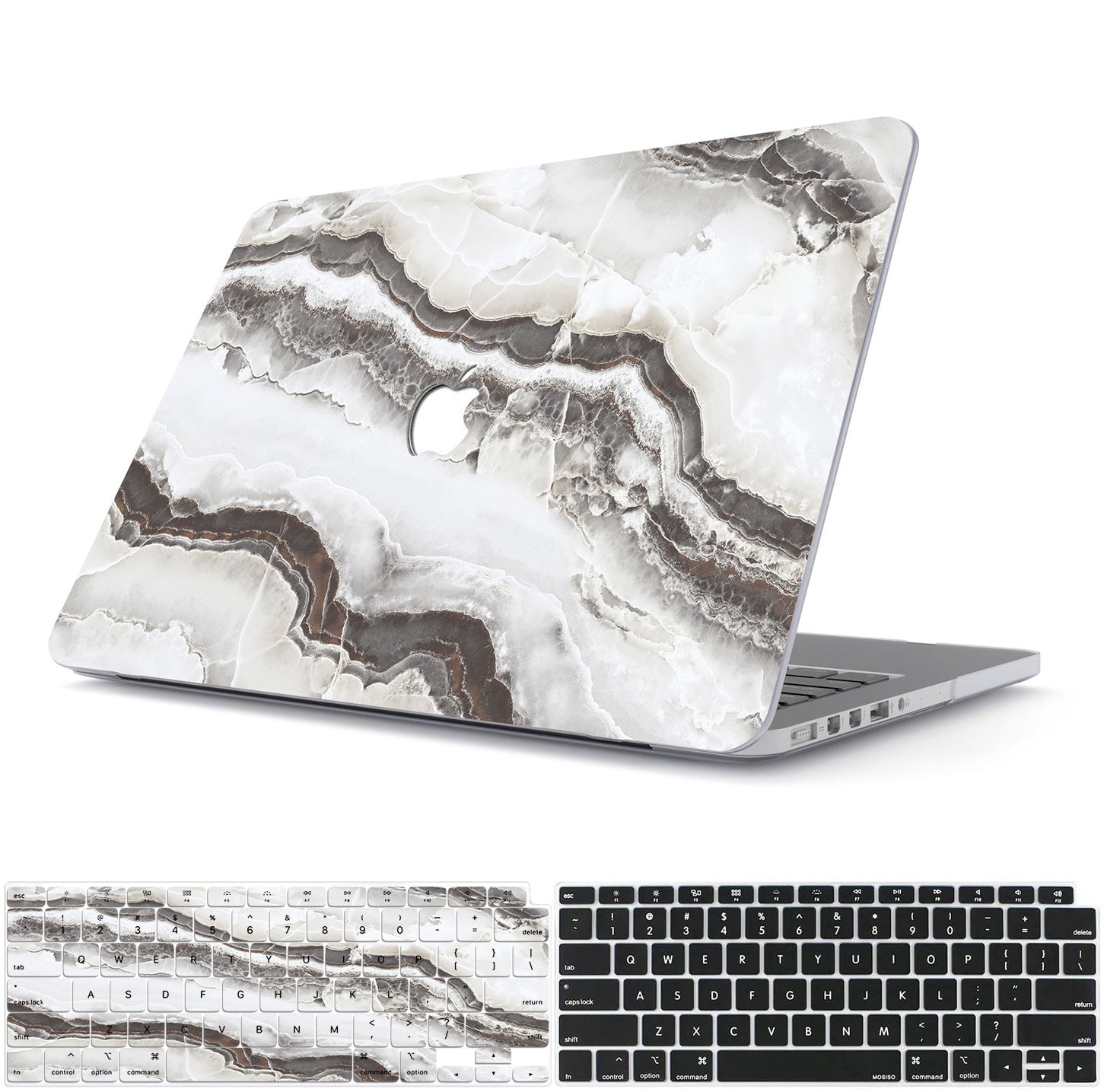White Marble Macbook Case-BELKCASE