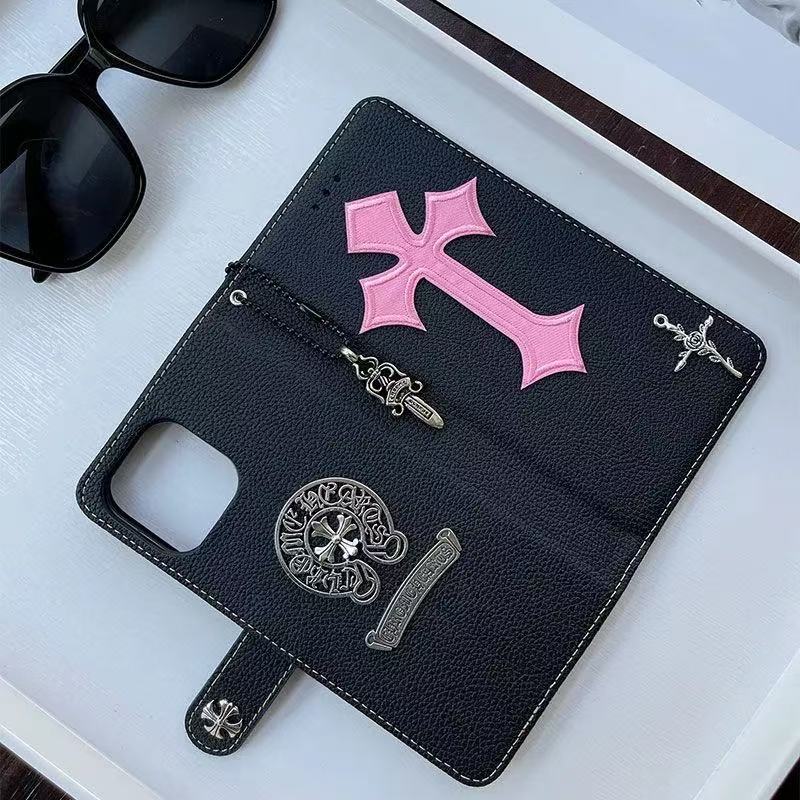 Luxury Leather Flip iPhone Wallet Case