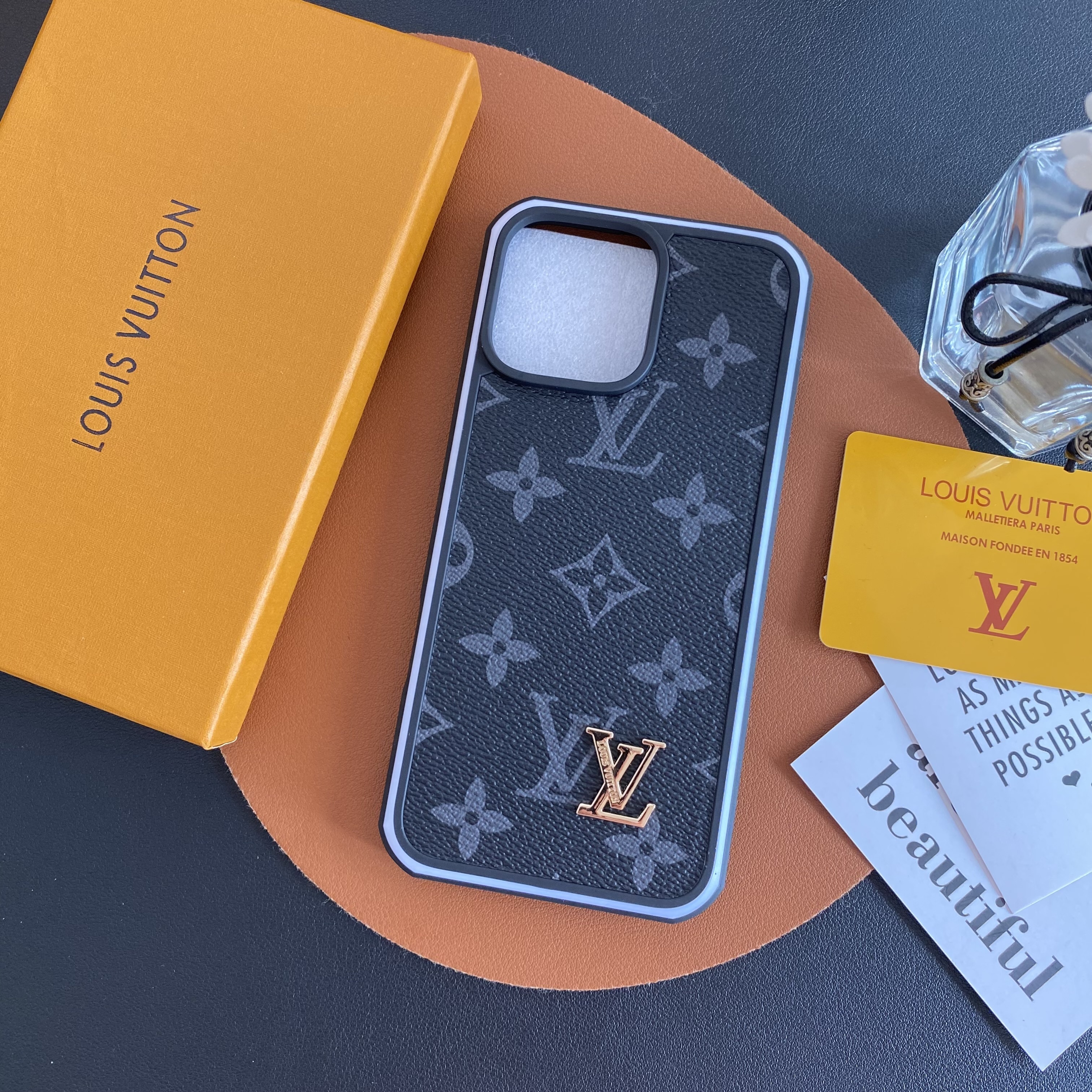Louis Vuitton Leather iPhone Case