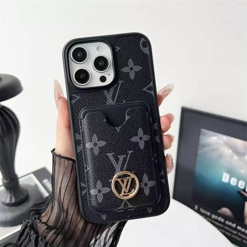 Louis Vuitton iPhone Wallet Case With Card Holder Monogram Vintage Leather
