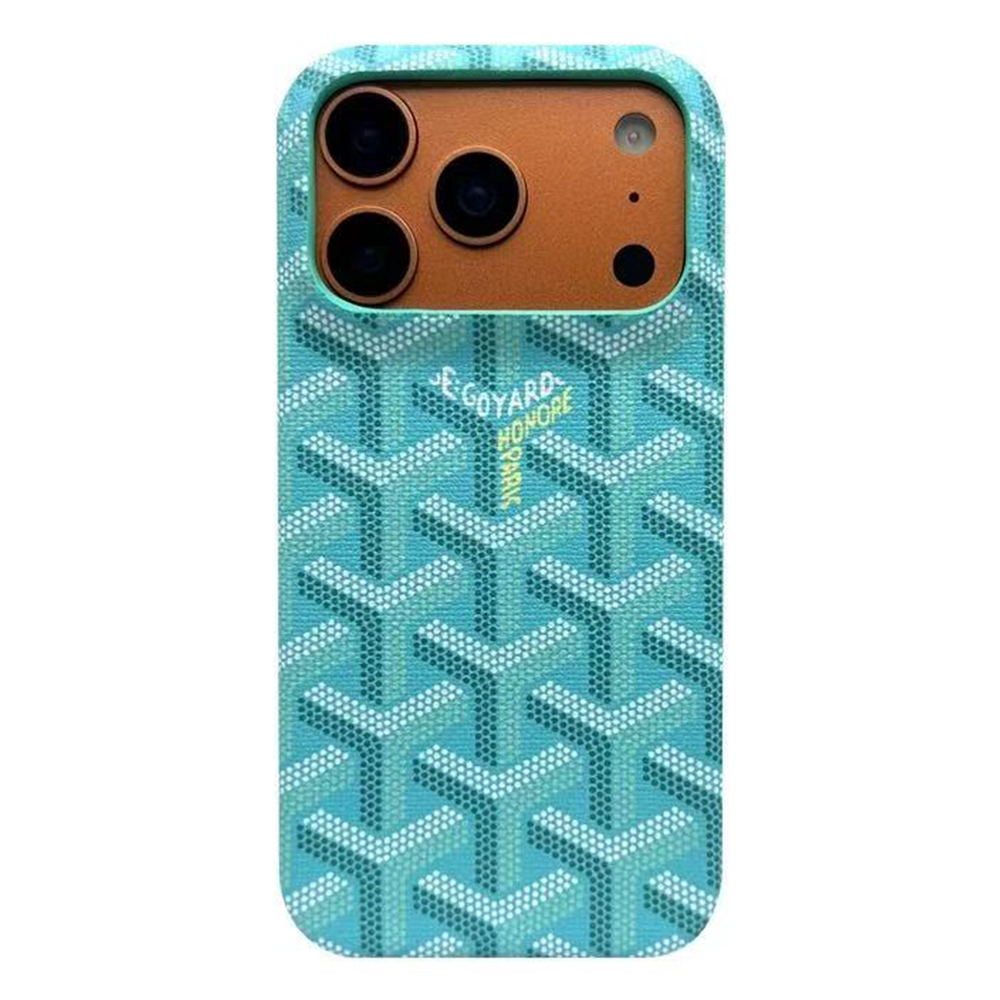 Goyard MagSafe Leather iPhone Case