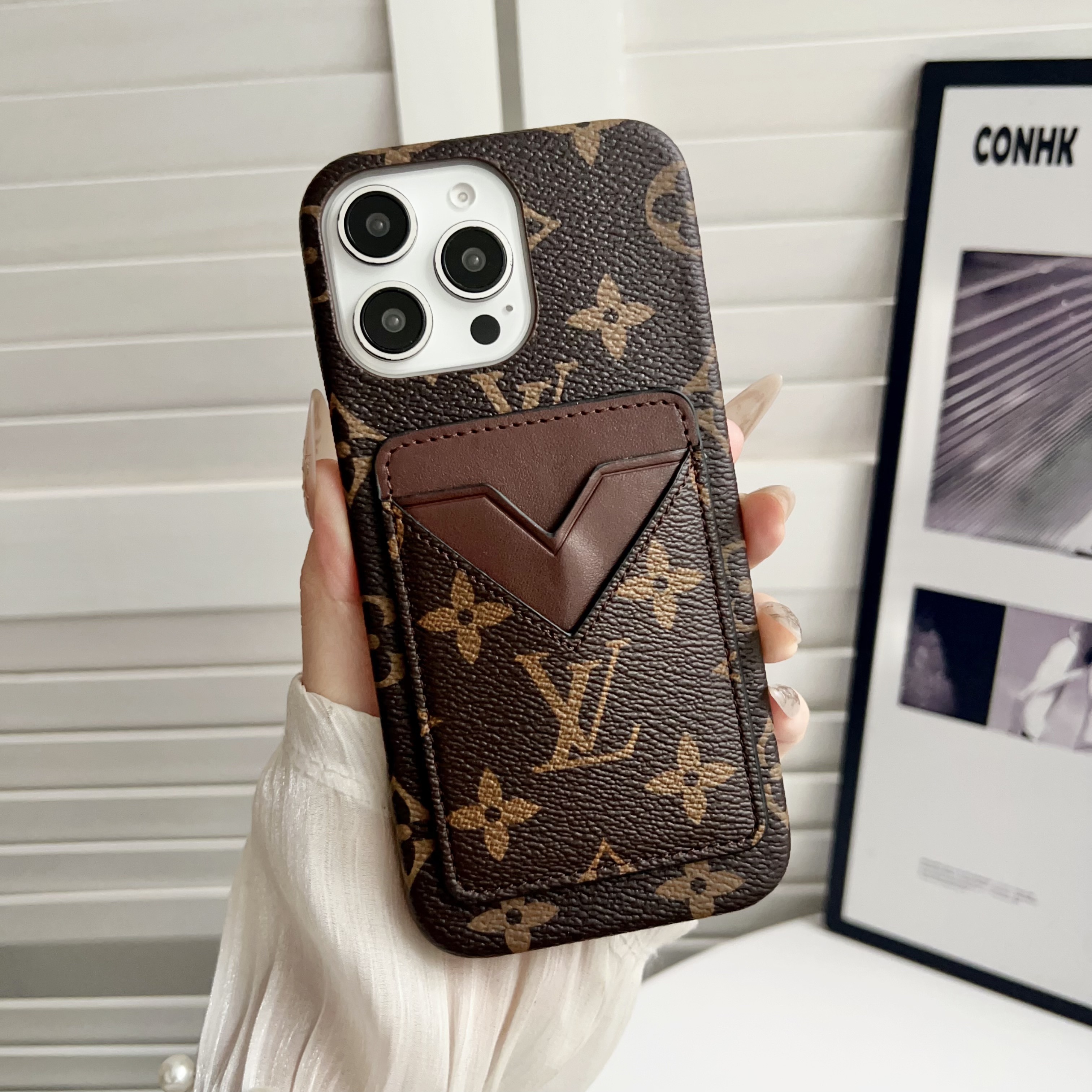 Louis Vuitton Leather iPhone Wallet Case