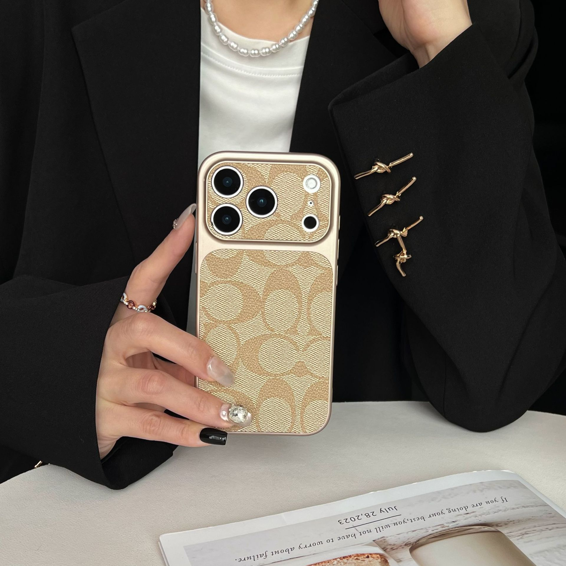 Coach Luxury Leather iPhone Case
