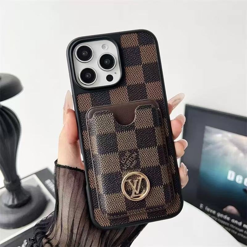 Louis Vuitton iPhone Wallet Case With Card Holder Monogram Vintage Leather