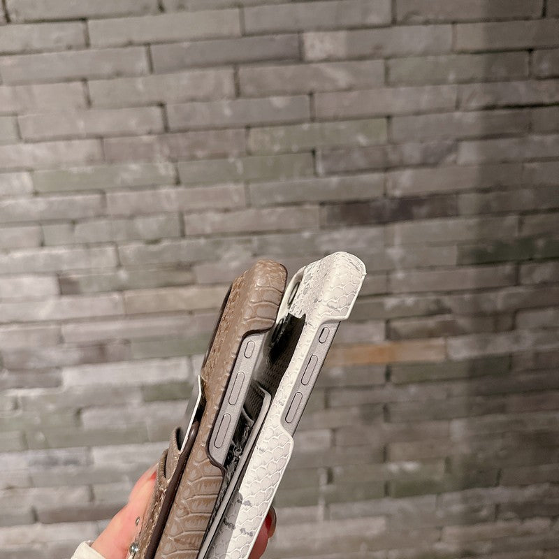 Prada Crocodile skin Leather iPhone Case