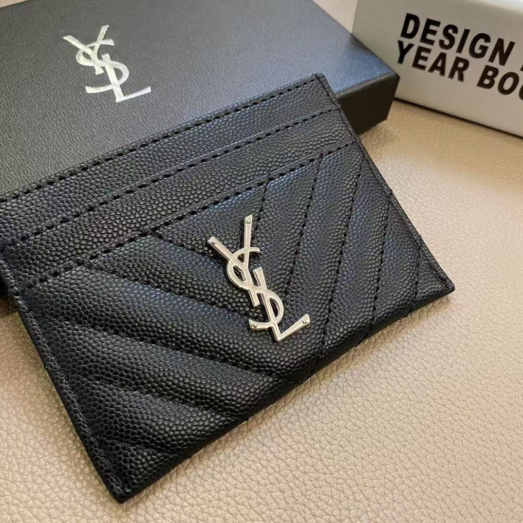 Classic YL Leather Wallet Card Holder