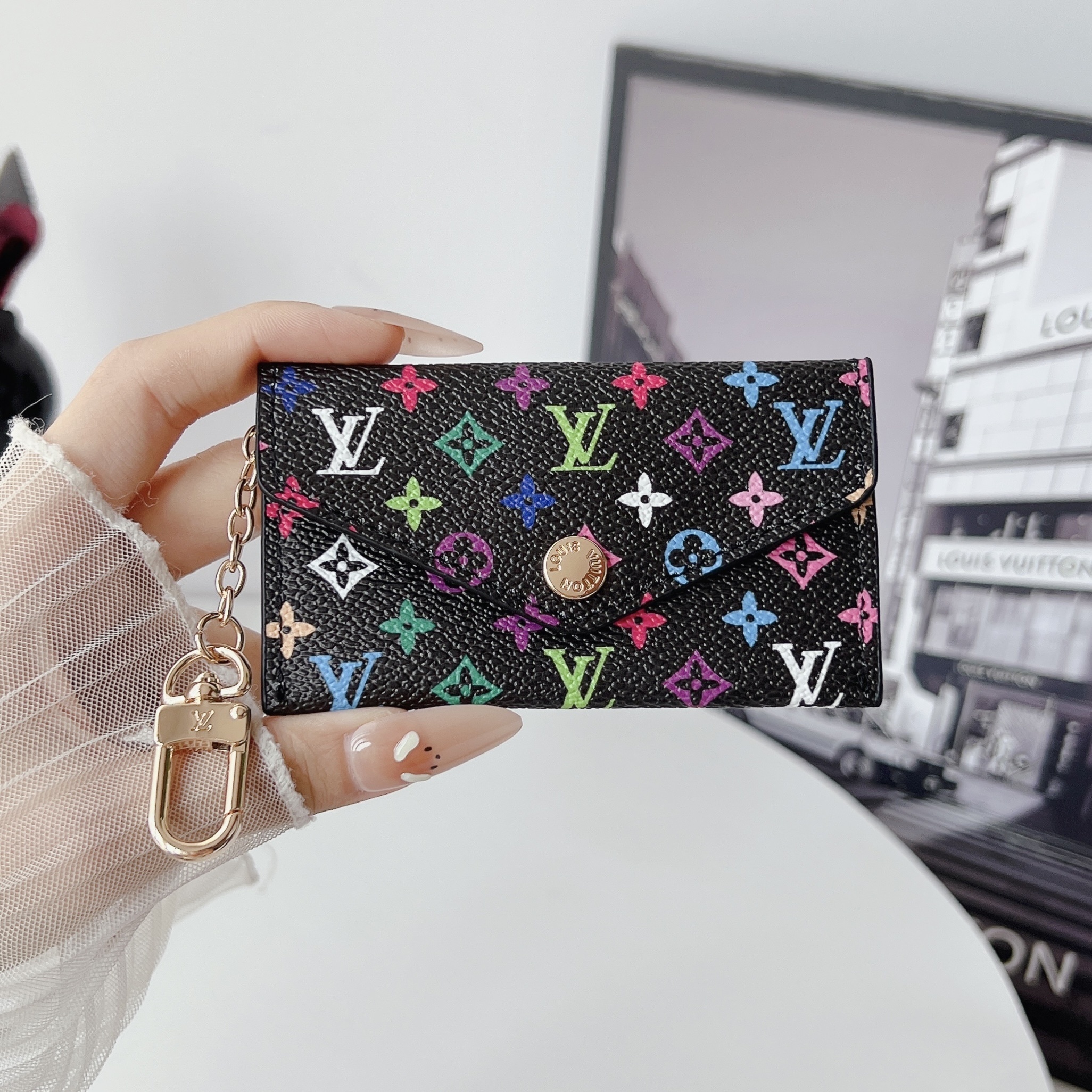 Louis Vuitton Luxury Leather Coin Purse
