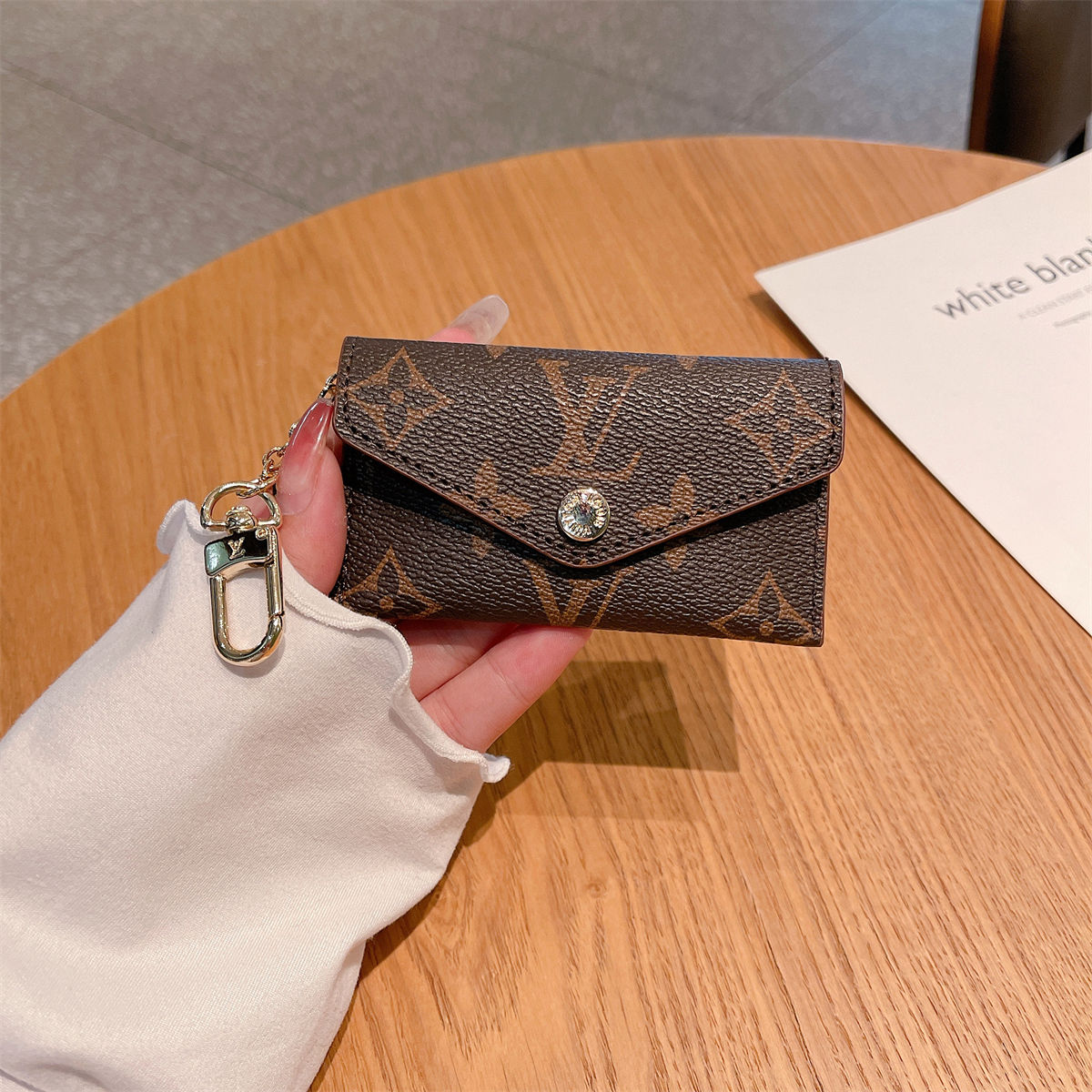 Luxury Leather Zipper Wallet Card Holder & Coin Purse