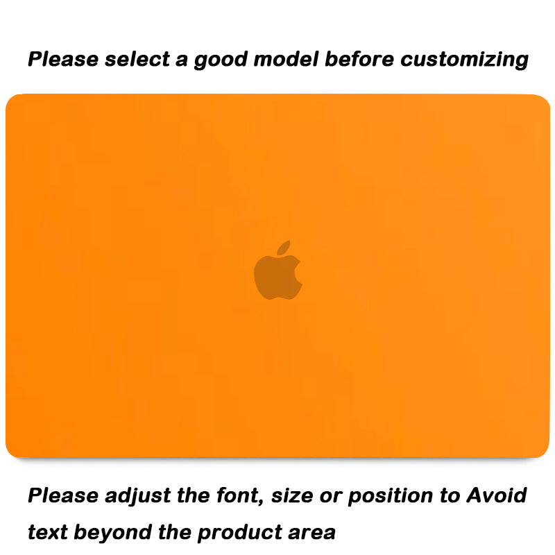 Frosted Orange | Macbook case customizable-BELKCASE