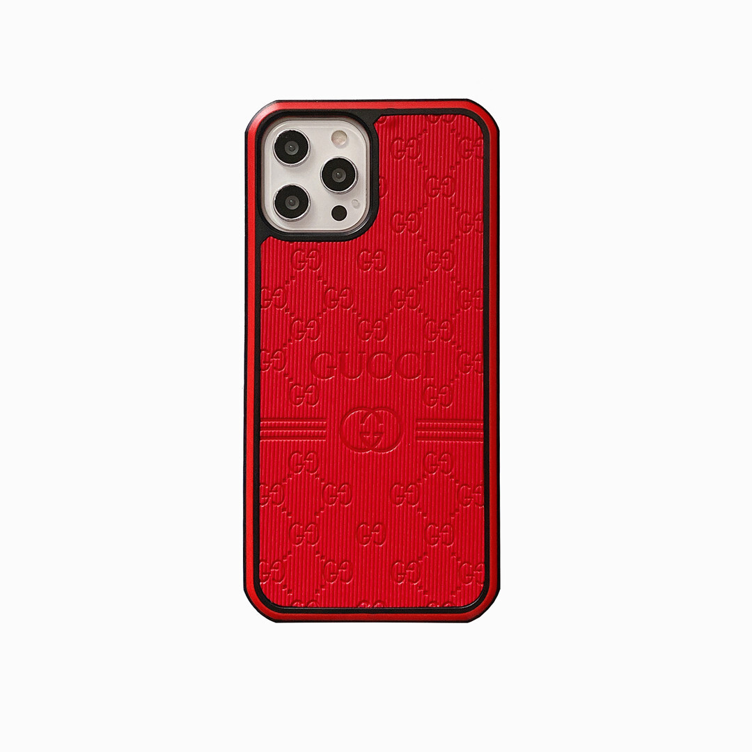 Gucci Luxury Leather iPhone Case