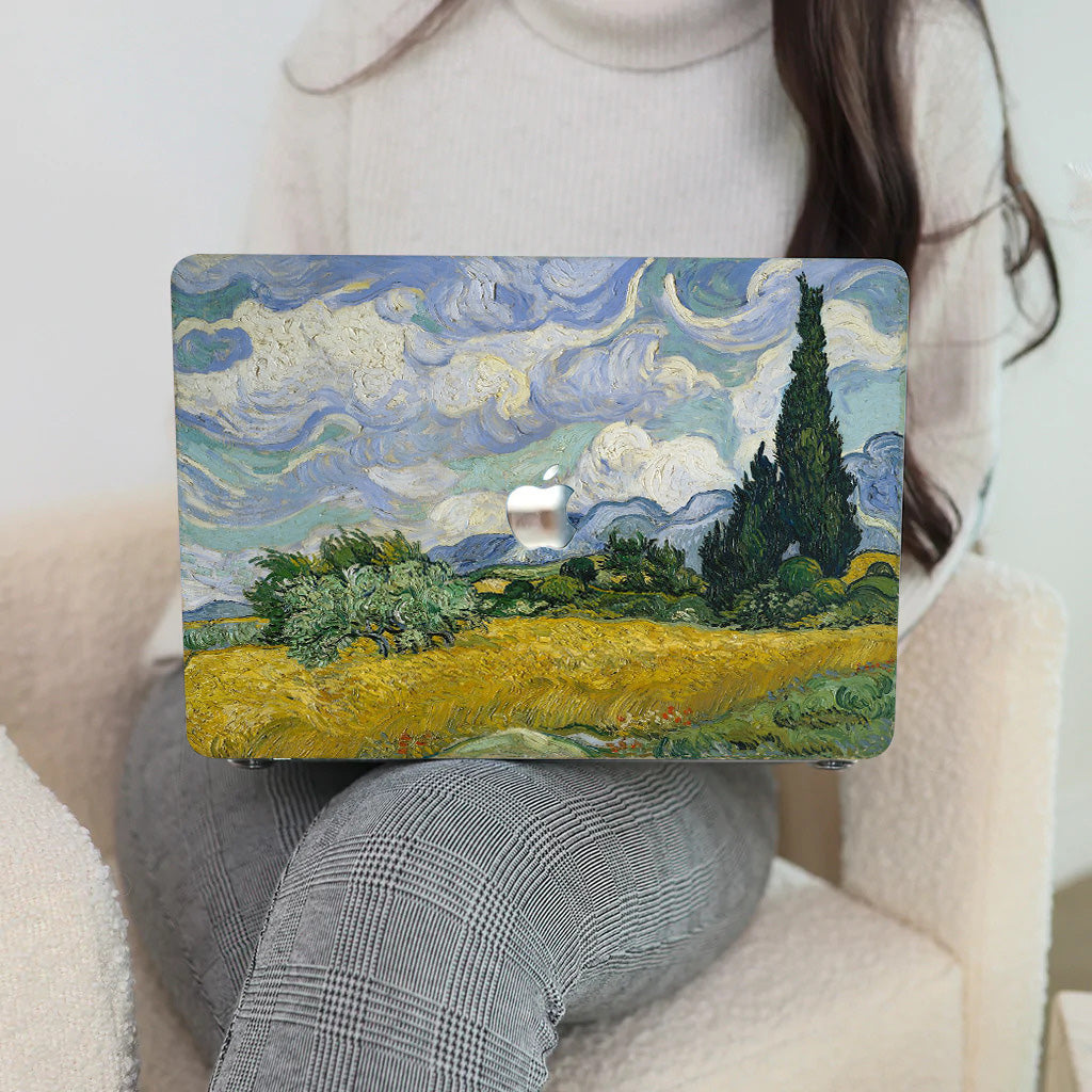 Van Gogh ''Wheat Field and Cypress'' Macbook Case-BELKCASE