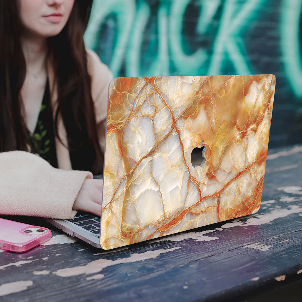 Orange Age Traces Macbook Case-BELKCASE