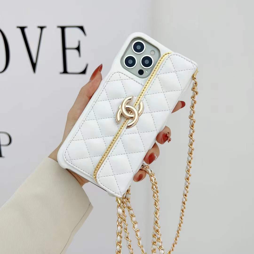 Leather iPhone Wallet Case With Crossbody Strap