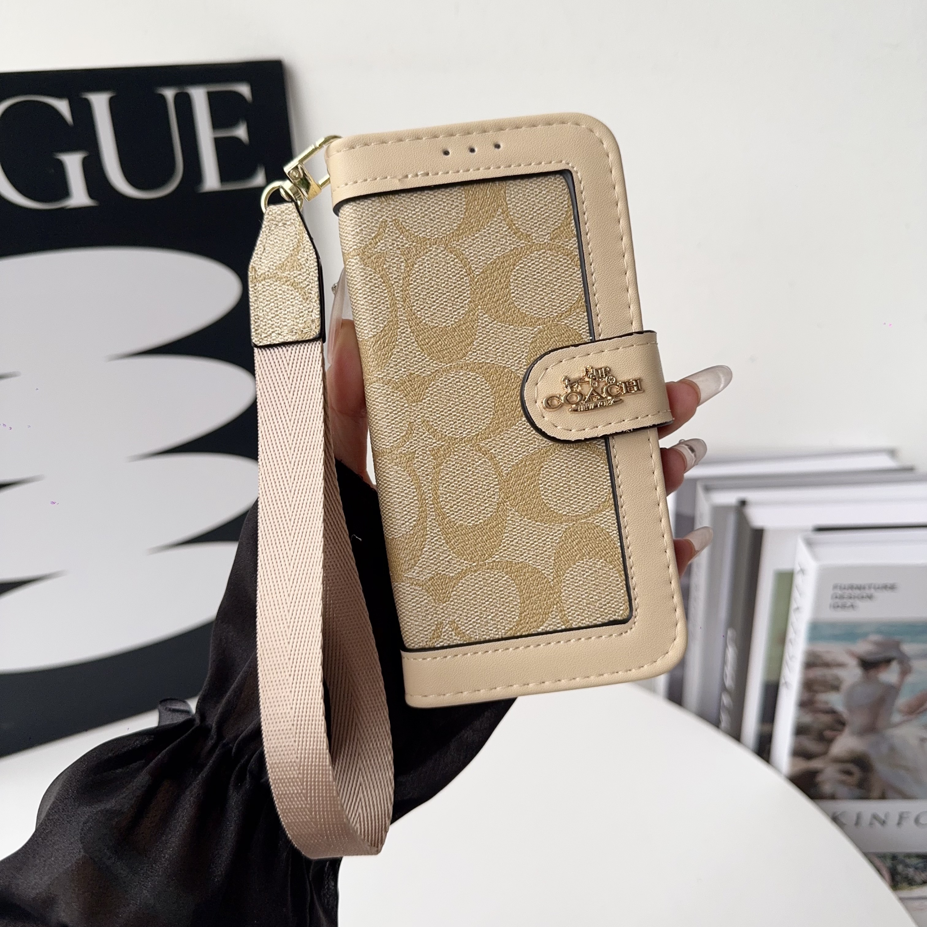 Coach Leather iPhone Wallet Case