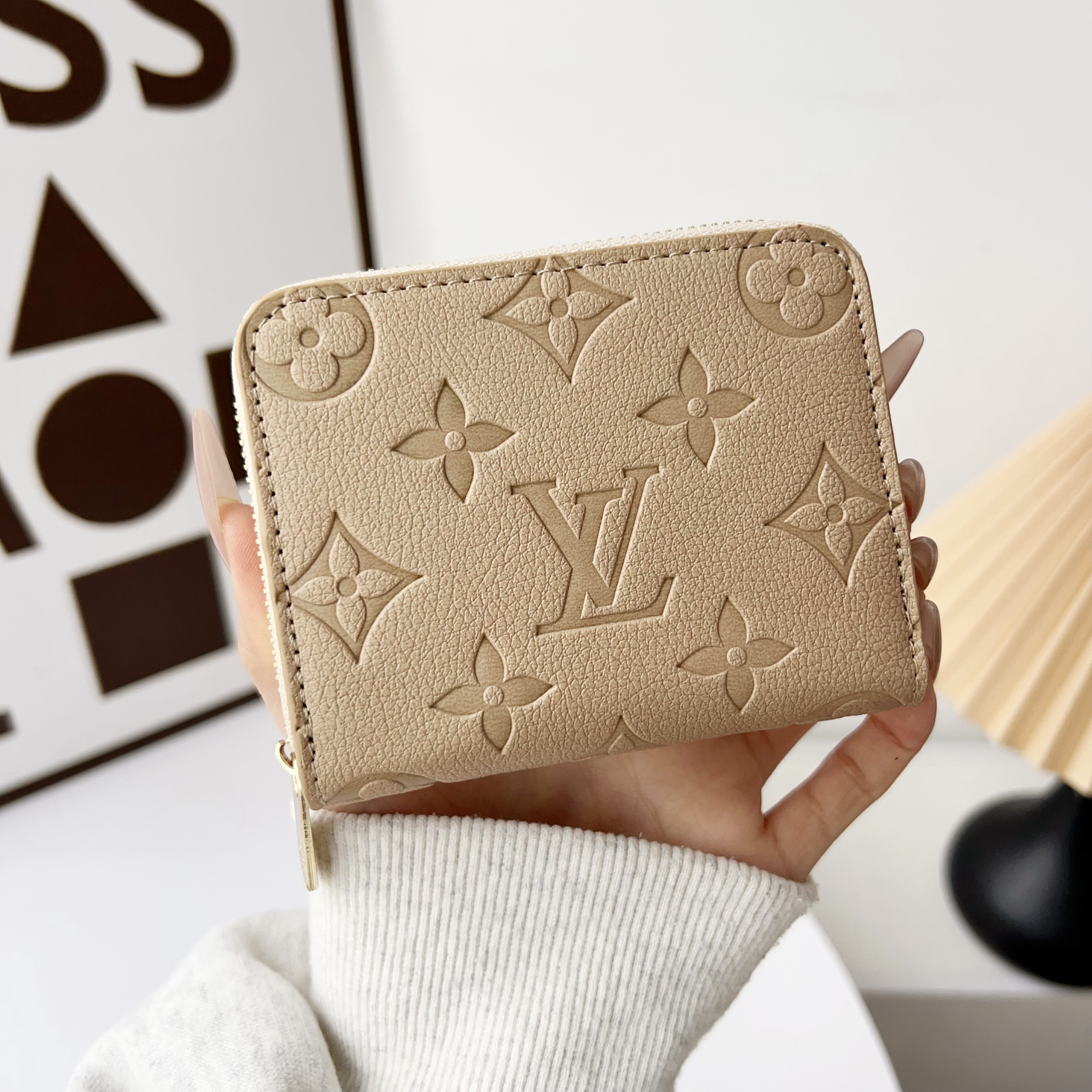 Luxury Leather  Zipper Wallet Card Holder & Coin Purse