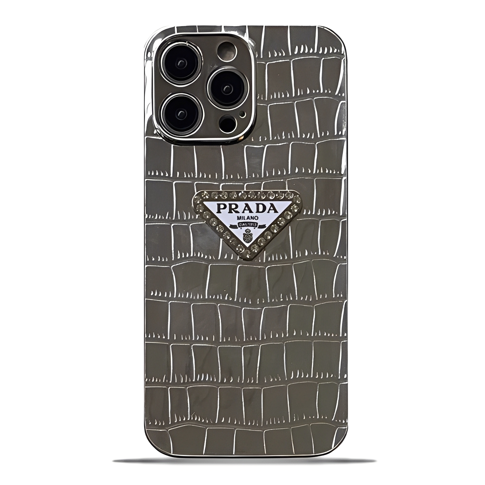 Prada Crocodile Luxury iPhone Wallet Case