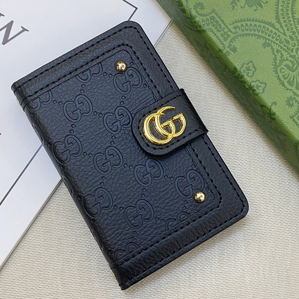 Classic Luxury Leather Wallet Card Holder Snap Closure
