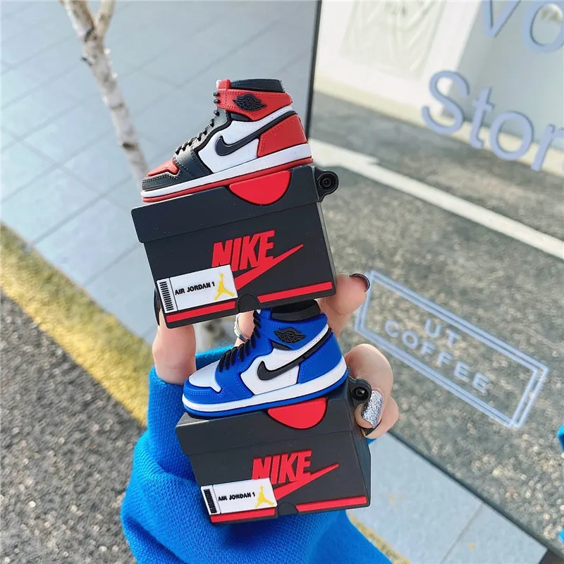 Red AIR JORDAN 1 Airpod Case