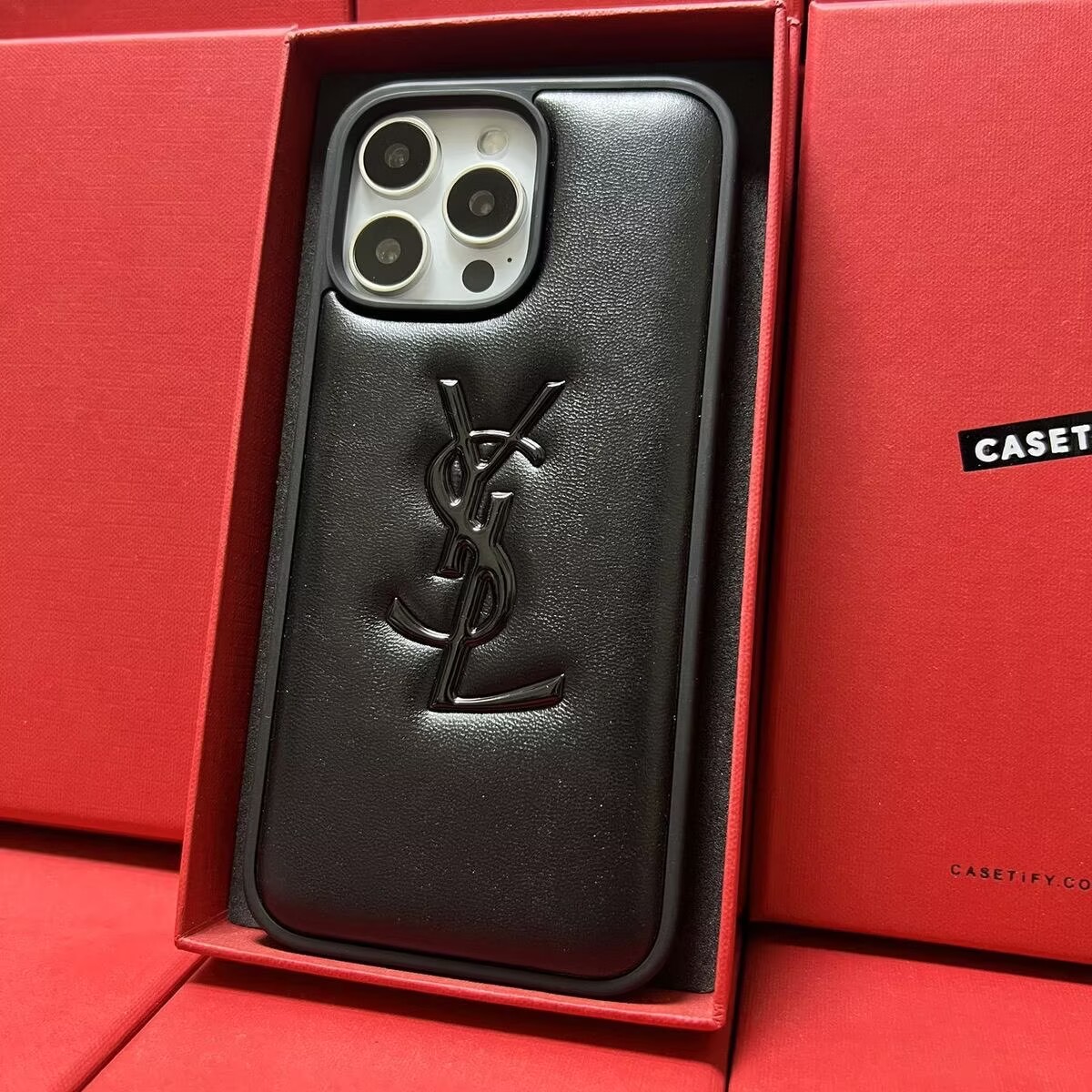 YSL Cushion leather iPhone Case