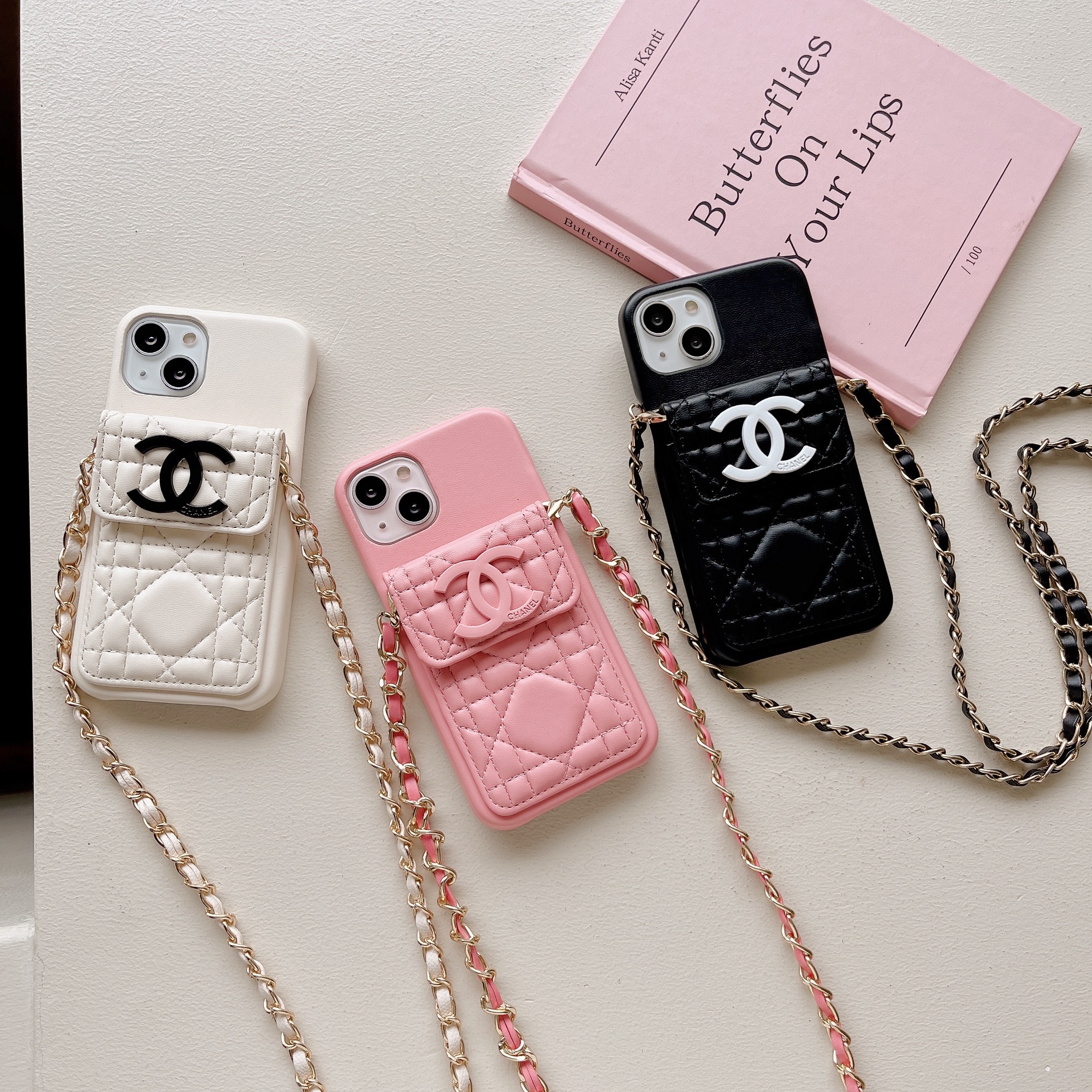 [Copy]Leather iPhone Wallet Case With Crossbody Strap Magnetic Flip Cover