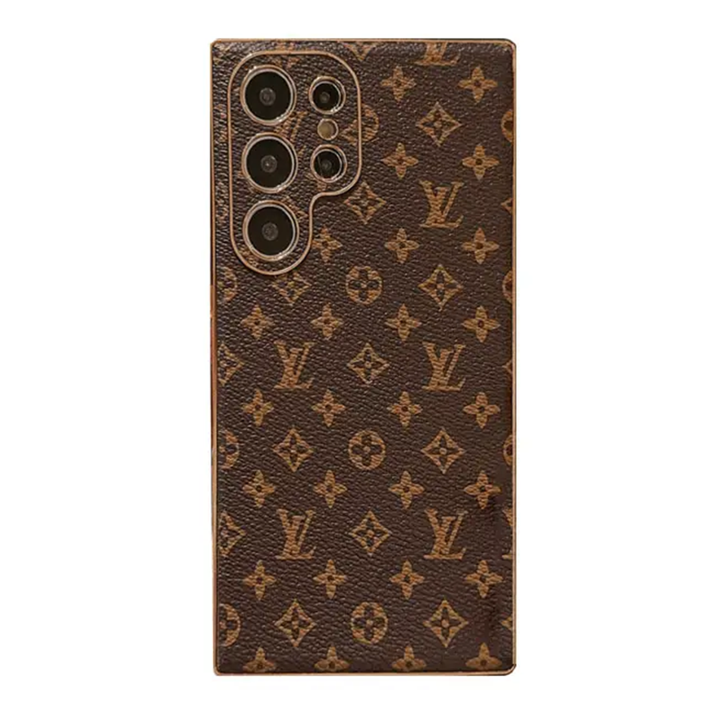 Louis Vuitton, Gucci Leather Samsung Wallet Case-Litchi Pattern