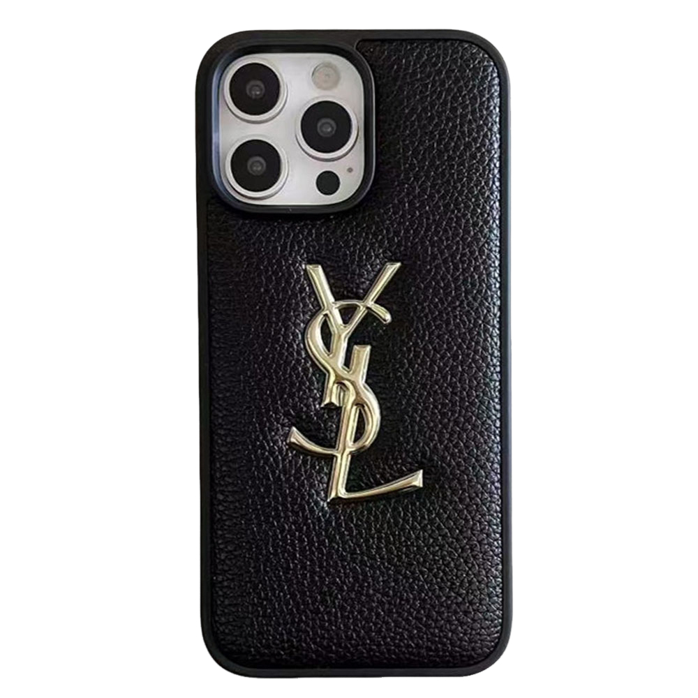 YSL Leather iPhone Case