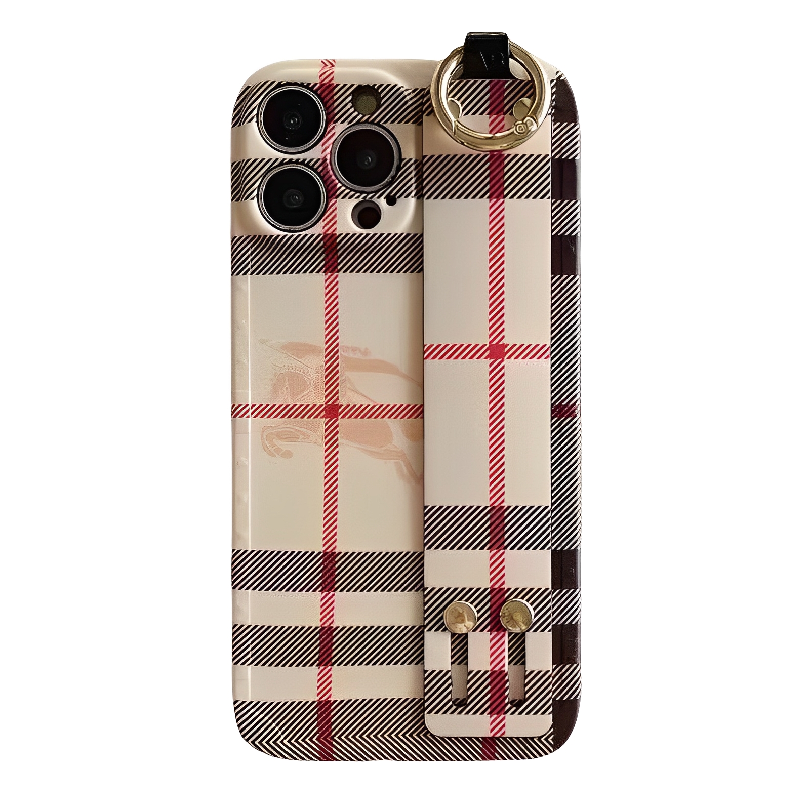 Warhorse Leather iPhone Case With Wrist Strap Holder