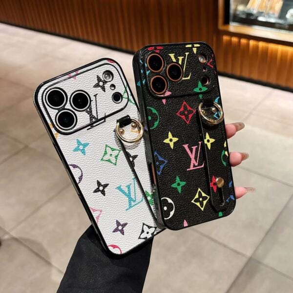 Louis Vuitton Leather Monogram iPhone Case With Holder