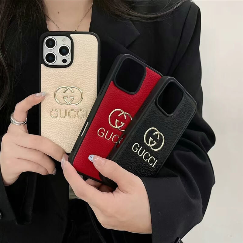 Gucci Leather iPhone Case