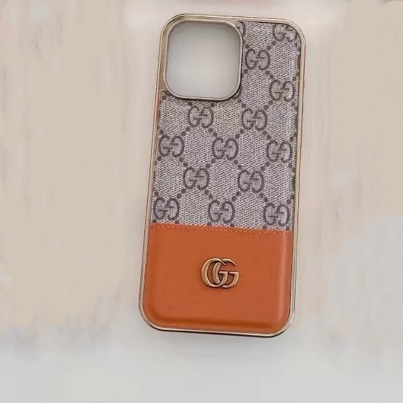 Louis Vuitton Gucci Leather iPhone Case